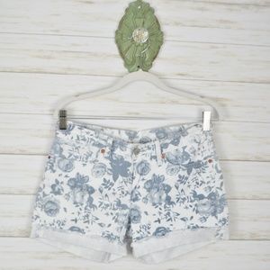 Floral Denim Shorts EUC | Lucky Brand